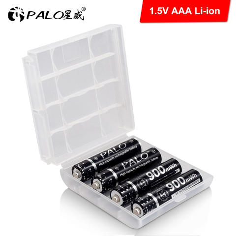 PALO Li-ion 1.5V AAA Rechargeable battery AAA 1.5V battery AAA lithium batteries for Clocks, mice, computers, toys so on ► Photo 1/6