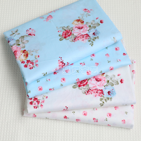100% Cotton bed sheet fabric Printed flower Cotton Twill Cloth for DIY sewing patchwork cloth sheet fabric ► Photo 1/5