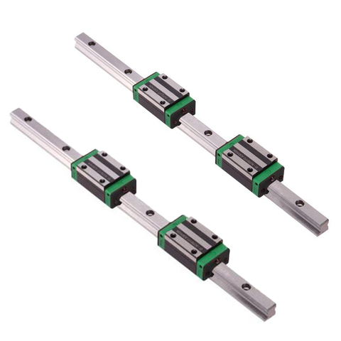 2PCS HGR20 HGR15 Square Linear Guide Rail + 4PCS Slide Bearing Block HGH15CA HGW15CA HGH20CA HGW20CA  for CNC parts ► Photo 1/6