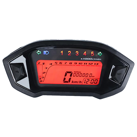 LED Digital Backlight Motorcycle Odometer Speedometer Tachometer W/ Sensor ► Photo 1/6