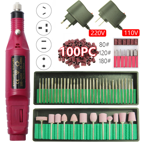 1set 20000RPM Electric Nail Drill Machine Manicure Drill Machine Pedicure Drill Professional Nail Drill Machine Salon Nail Drill ► Photo 1/6