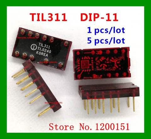 TIL311 Encapsulation DIP-11 HEXADECIMAL DISPLAY WITH T1L311 ► Photo 1/2