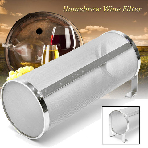 Stainless Steel Hop Spider Strainer Home Brew Beer Pellet Hop Filter Cartridge 100x255mm 400 Micron Filtering For Brew Kettle ► Photo 1/5