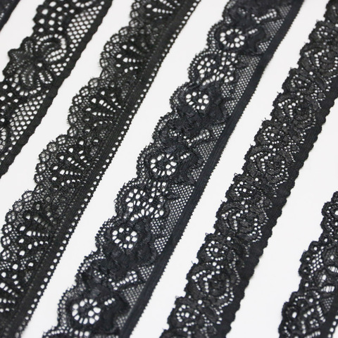 (5 meters/lot) black stretch lace Fabric underwear laces Trim DIY Crafts Sewing ribbons ► Photo 1/6