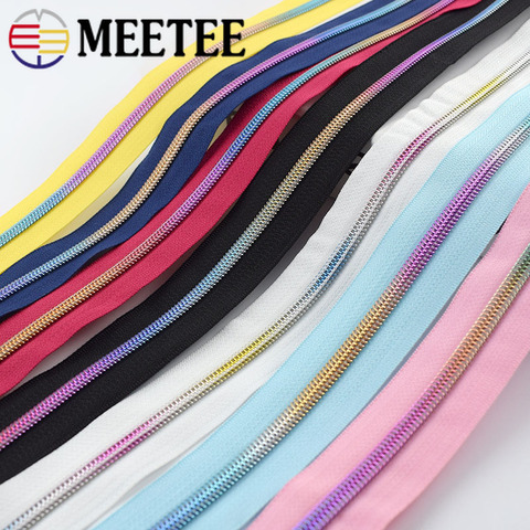 Meetee 4/8meters 5# Nylon Zipper Coded Open-End Zips for DIY Textile Coat Luggage Repair Kit Zippers Garment Sewing Accessories ► Photo 1/6