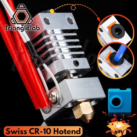 Trianglelab Swiss CR10 hotend Precision aluminum radiator Titanium BREAK 3D print J-head Hotend for ender3 cr10 etc. ► Photo 1/6