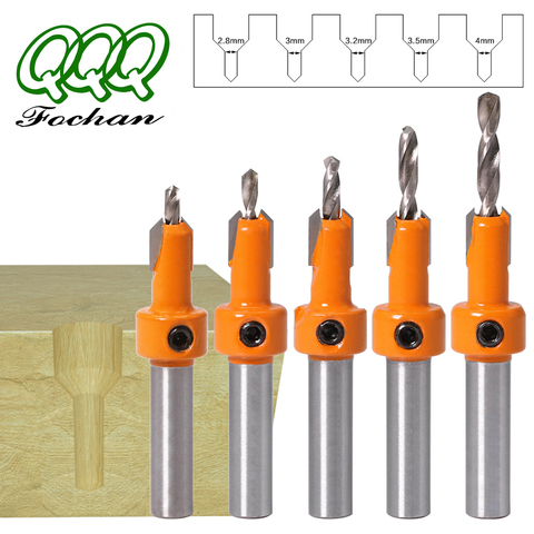 1pcs 8mm Shank HSS Woodworking Countersink Router Bit Set Screw Extractor Remon Demolition for Wood Milling Cutter ► Photo 1/6