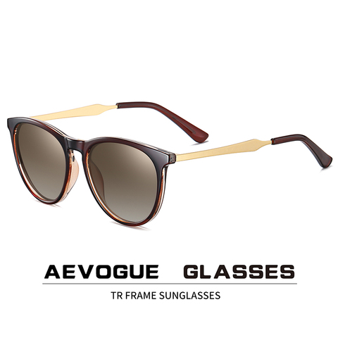 AEVOGUE New Women Polarized Korean Fashion Sunglasses Men Driving Retro Outdoor Glasses Brand Design UV400 AE0816 ► Photo 1/6