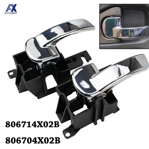 Car Inner Interior Door Handle Knob Lock Cover Front Rear Left Right For Nissan Navara D40 Pathfinder R51 806714X02B 806704X02B ► Photo 1/6