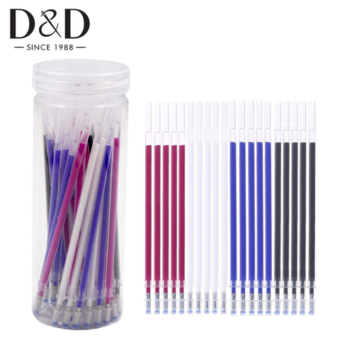 50pcs Heat Erasable Pen ink Disappearing Fabric Marker Refills with Storage Bottle Fabric Craft for Quilting Sewing Tools ► Photo 1/6