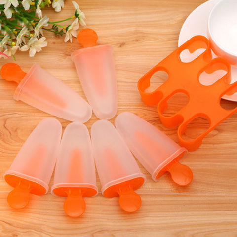 4 6 7 Cells Ice Cube Molds Kitchen Tools DIY Ice Cream Mold Lolly Mould Popsicle Maker Platsic Randomly Color Summer Accessories ► Photo 1/6