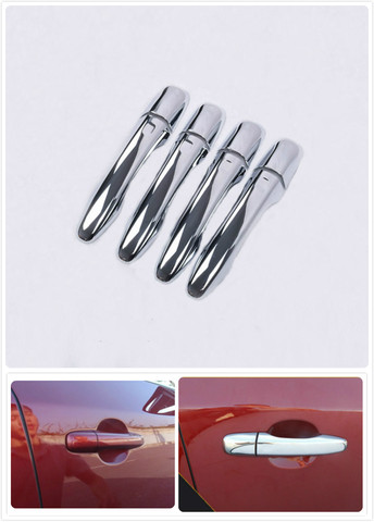 FUNDUOO For Volvo XC60 / Volvo S60  / Volvo V40 / Volvo V60 2016 2017 2022 New Chrome Car Door Handle Cover Trim Sticker ► Photo 1/6