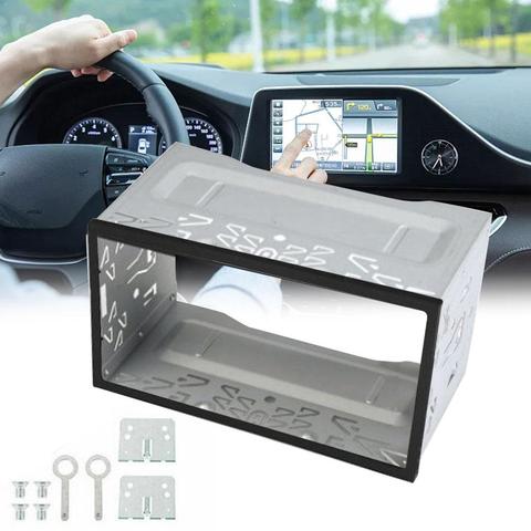 2 DIN Radio Installation Frame Unit Universal Cage Radio Vehicle Case Car DVD Player Framework Mounting Plate Frame For Passat ► Photo 1/6