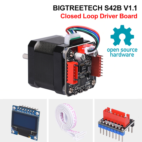 BIGTREETECH S42B V1.1 Closed Loop Driver Control Board 42 Stepper Motor OLED 3D Printer Parts For SKR V1.3 SKR V1.4 Ender3 ► Photo 1/6