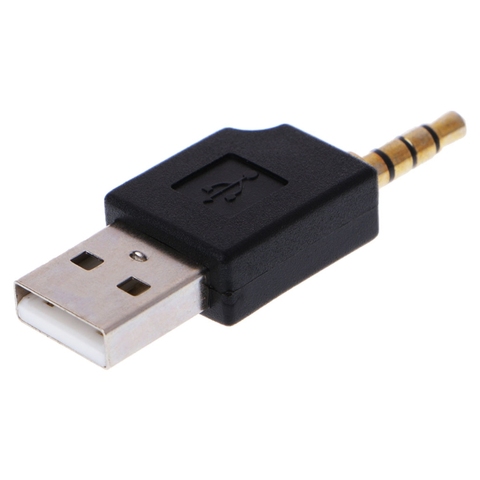 3.5mm to USB 2.0 Male Aux Auxiliary Adapter For Apple iPod Shuffle 1st 2nd MP3 M5TD ► Photo 1/1