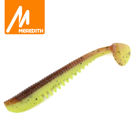 MEREDITH Awaruna Fishing Lures 8cm 10pcs 3.2g Wobblers Artificial Soft Lures Shad Carp Silicone Fishing Soft Baits Tackle ► Photo 1/6