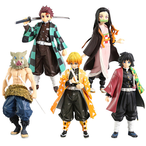 Demon Slayer Action Figures Brinquedos, Modelo PVC, Figurine Toy