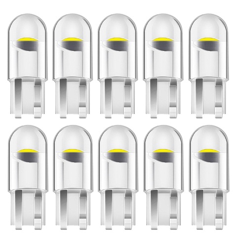 10PCS 2022 New T10 W5W WY5W 168 501 2825 COB LED Car Wedge Parking Light Side Door Bulb Instrument Lamp Auto License Plate Light ► Photo 1/6