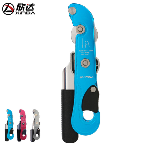 XINDA Professional Rock Climbing Descent device STOP Handle-Control Abseiling Device Downhill Descender Rappelling  Brake ► Photo 1/6