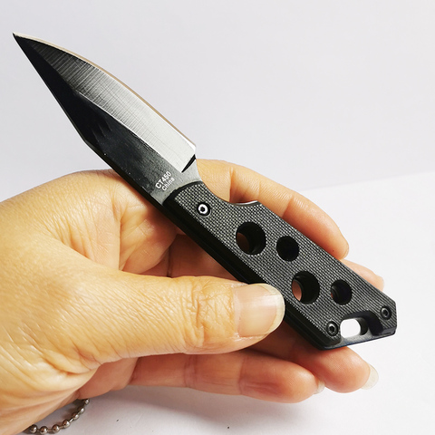 Free shipping Cutting tool outdoor small straight  knife delta necklace A keel wild self-defense products ► Photo 1/6