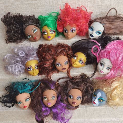 Rare Collection Monsters Doll Head Good Makeup Doll Head Girl Dressing DIY Toy Parts Children Christmas Gift Party Favor ► Photo 1/1