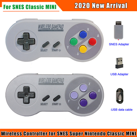 2022 Wireless Gamepads 2.4GHZ Joypad Joystick Controller for SNES Super Nintendo Classic MINI Console Remote Accessories ► Photo 1/6