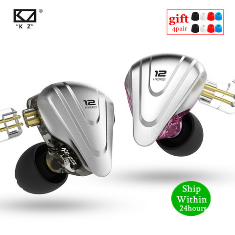 NEW KZ ZSX Terminator 5BA 1DD Hybrid In-ear Earphones HIFI Metal Headset Music Sport ZS10 PRO AS12 AS16 ZSN PRO C12 A10 V90 DMG ► Photo 1/6