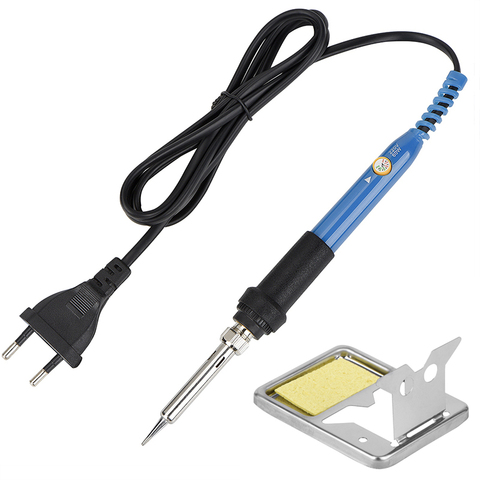 JCD 110V 220V 60W Electric Soldering iron 908 Adjustable Temperature welding Solder iron tool With soldering iron stand cleaner ► Photo 1/6