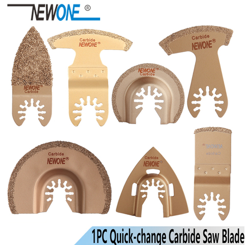 NEWONE 1pc Quck-release Carbide Oscillating Tool Saw Blades Multi-tool Power Renovator Trimmer Saw blades for tail bath ► Photo 1/6