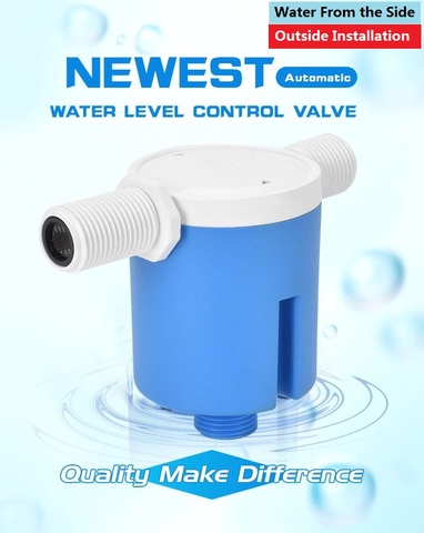 1/2''  3/4''  1''  Practical Water Level Control Durable Replacement Full Automatic Float Valve Anti Corrosion Nylon Ball Valve ► Photo 1/6
