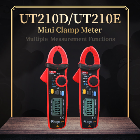 UNI-T UT210D/UT210E Mini Digital Clamp Meters AC/DC Current Voltage True RMS Auto Range VFC Capacitance Non Contact Multimeter ► Photo 1/6