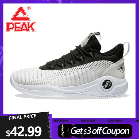 PEAK Tony Parker knight Basketball Shoes Outdoor Non slip Men Sports Shoes Wearable P-MOTIVE Cushion Rebound Breathable Sneakers ► Photo 1/6