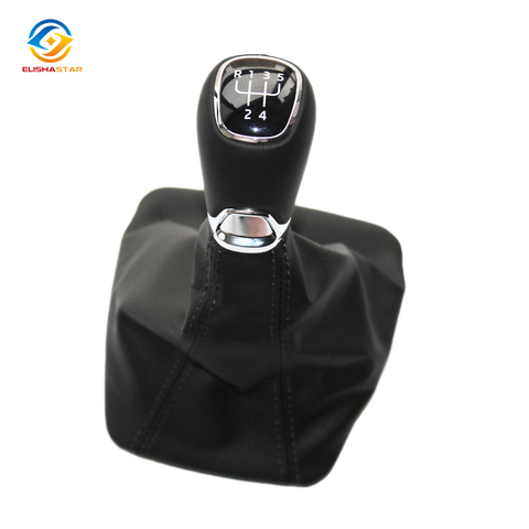 1ZD711113   Original 5 Speed Genuine Leather Gear Shift Knob For 2009-2014 Octavia 1ZD 711 113  Car Accessories ► Photo 1/5