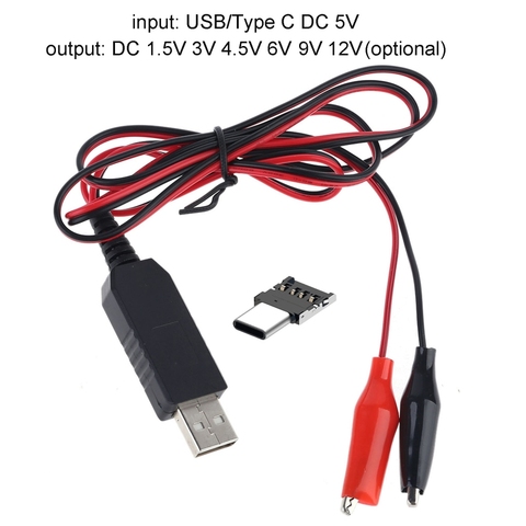 Replace 2x AA AAA Battery Eliminator USB 5V to 3V Step-down Cable for Radio Toy 19QA ► Photo 1/6
