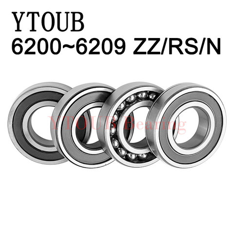 YTOUB Deep groove ball подшипники 6200 6201 6202 6203 6204 6205 6206 6207 6208 6209 ZZ Z RS 2RS RZ 베어링 Chrome Steel bearing ► Photo 1/4