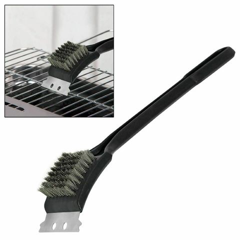 Stainless steel Wire BBQ Cleaning Brush Barbecue Oven Grill Heavy Duty Steel Scraper Brushes Household Kitchen Brushing Tools ► Photo 1/5