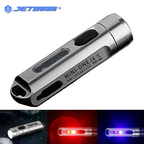 Original JETBEAM MINI ONE Keychain Flashlight CREE XP-G3 500LM 5-Colors ,LED Light ,with UV Light for Camping, Every Day Carry ► Photo 1/5