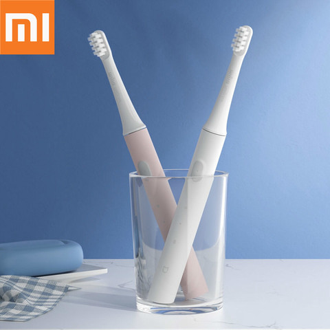 Original Xiaomi Mijia T100 Ultrasound Electric Toothbrush 46g 2 Speed Sonic USB charging Whitening Oral Care Zone Reminder ► Photo 1/6