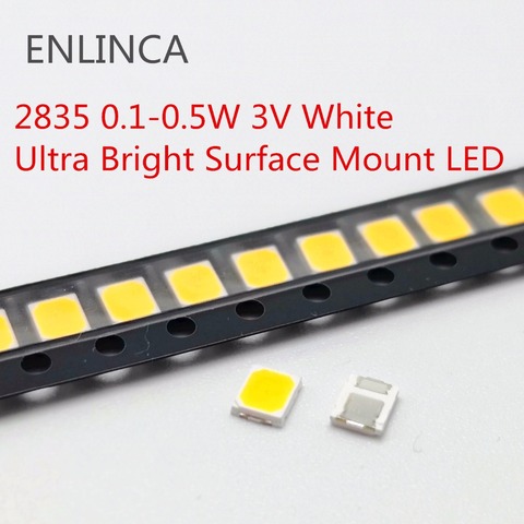 100pcs 0.1-0.5W SMD LED 2835 1/2W 0.5W 0.2W 0.1W 3V beads light cool cold warm white Surface Mount PCB Light Emitting Diode Lamp ► Photo 1/2