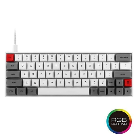 SK64 64 Keys Hot Swappable Mechanical Keyboard with RGB Backlit, PBT Keycaps, Arrow Keys, IP6X Dustproof Waterproof for Win/Mac/ ► Photo 1/5