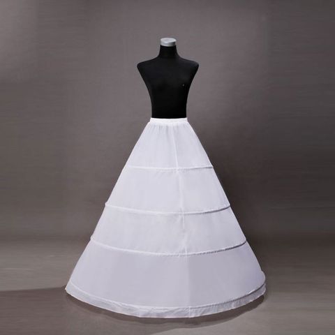 Bride Wedding Dress Hoops Skirt Support Lady Girls Party Prom Ball Dress Inner Substrate Petticoat Long Underskirt ► Photo 1/1