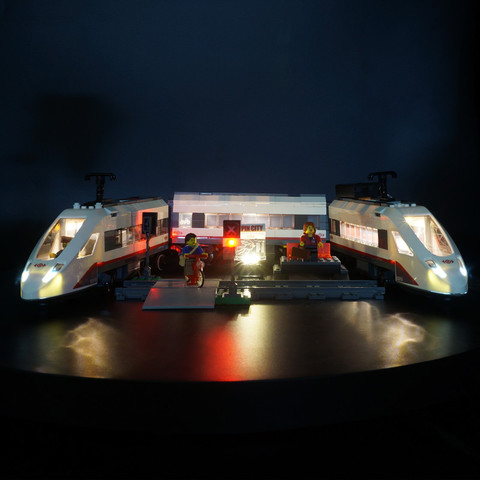 Kyglaring Led Light Kit Trains High-speed Passenger Model Lighting Set Compatible For LEGO 60051 ► Photo 1/4