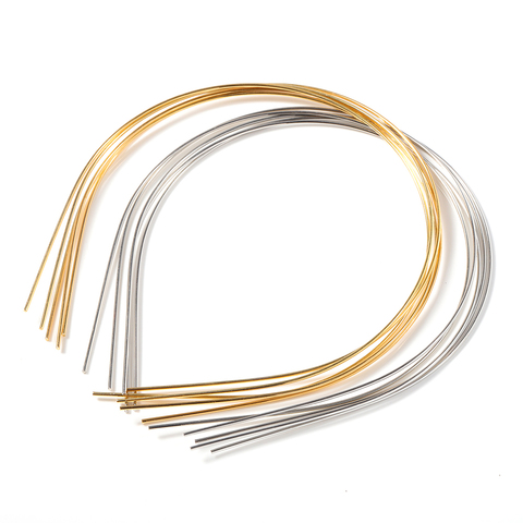 10pcs Gold 1.5mm width Metal Hair Band Base Hair Hoop Settings Diy Girl Beading Headband Accessories For Jewelry Making Findings ► Photo 1/6