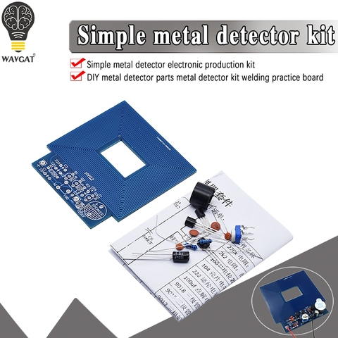 Metal Detector Scanner Unassembled Kit DC 3V-5V Suite Metal Sensor Board Module Electronic DIY Kits PCB Board Buzzer Capacitor ► Photo 1/6