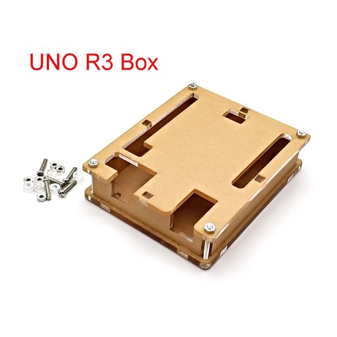 Uno R3 Case Enclosure Transparent Acrylic Box Clear Cover Compatible for Arduino UNO R3 Case ► Photo 1/6