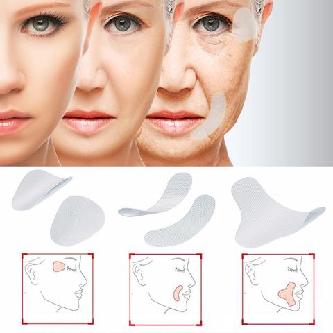 12/27/24 Pcs Facial Tape Anti Wrinkle Pads Sagging Skin Care Lift Up Tape V-Shaped Face Lines Makeup Wrinkle Removal Tool ► Photo 1/6