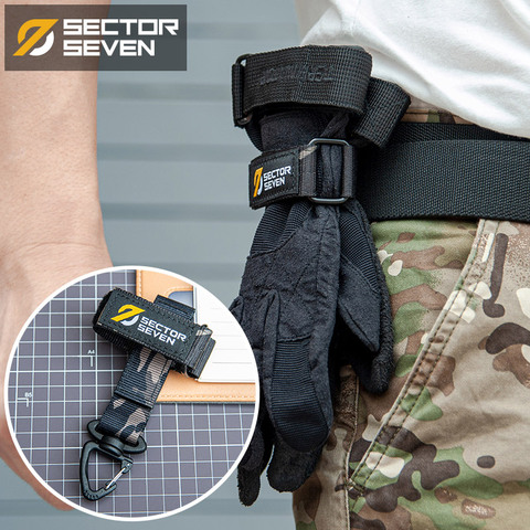 Multi-purpose glove hook military fan outdoor tactical gloves climbing rope storage buckle ► Photo 1/5