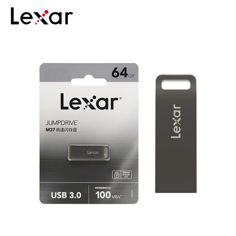 Lexar JUMPDRIVE M37 USB Flash Drive USB 3.0 Pen Drive 128GB 64GB 32GB Pendrive High Speed 100MB/s U Disk Flash Drive ► Photo 1/5
