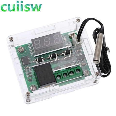 1pcs W1209 -50-100C DC 12V digital temperature controllear thermostat temperature control thermostat switch plate W1209 Case ► Photo 1/6