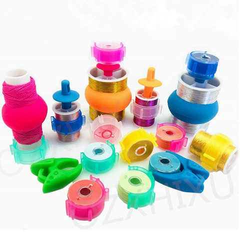 6 pieces Thread Spool Huggers Spool Savers Bobbin Holders Clamps Sewing Bobbin Small Clips  Prevent Thread Tails from Unwinding ► Photo 1/6